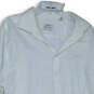 Mens White Long Sleeve Slim Fit Collared Button-Up Shirt Size 18.5 36/37 image number 3