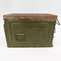 Vintage US WWII Embossed Metal Reeves 30 Cal M1 Ammo Box Ammunition