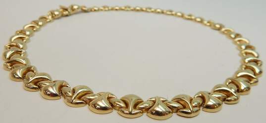 14K Yellow Fancy Linked Necklace 47.4g image number 6
