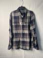 Banana Republic Mens Blue and Gray Flannel Shirt Size XL image number 1