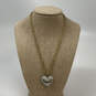 Designer Juicy Couture Gold-Tone Crystal Puffy Heart Shape Pendant Necklace image number 1
