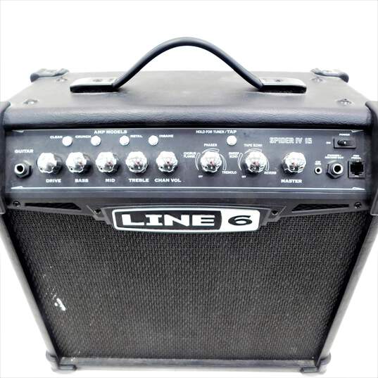 Line 6 Brand Spider IV Model 15W Black Electric Guitar Amplifier image number 6