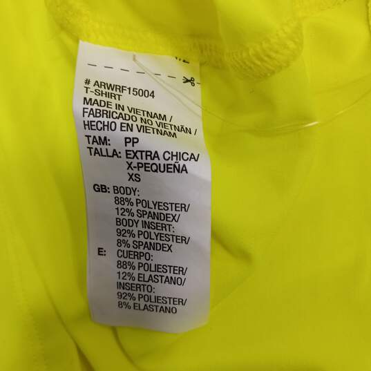 Reebok Women's Neon Yellow Running T-Shirt Size XS NWT image number 4