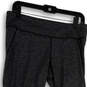 Womens Gray Black Elastic Waist Pull-On Activewear Cropped Pants Size L image number 4