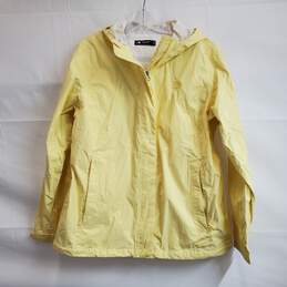 North Face Rain Jacket Yellow Sz XL