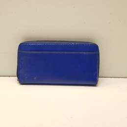 Kate Spade Cobalt Blue Patent Leather Zip Wallet alternative image
