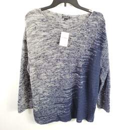 Lucky Brand Women Blue Knitted Top L NWT