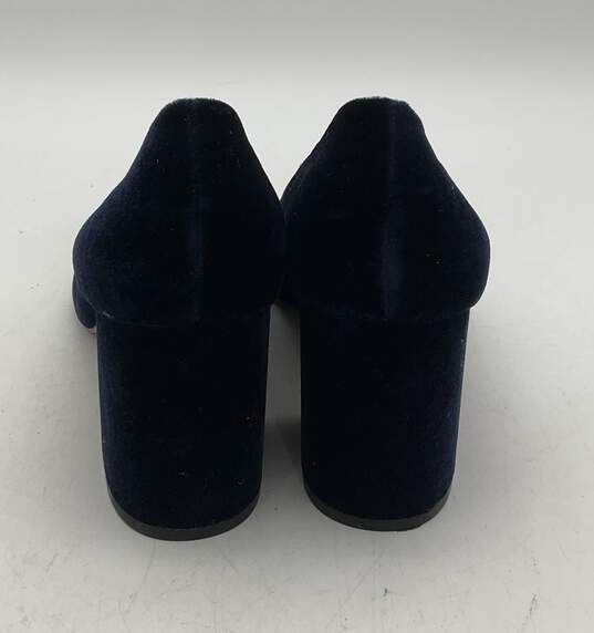 Karl Lagerfeld Women's Size 10 Blue Suede Heels image number 6