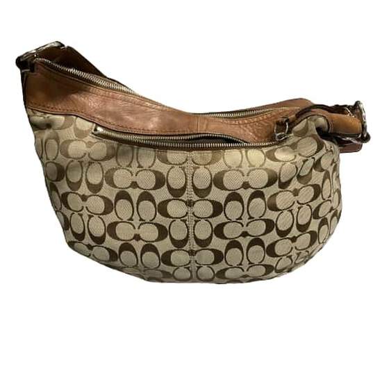 Brown Leather Coach Handbag image number 1