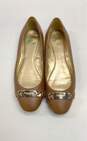 COACH Bianca Brown Leather Ballet Flats Loafers Shoes Size 8 B image number 5