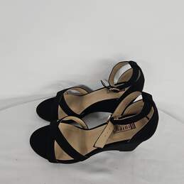 IDIFU Black Strappy Wedge Sandals alternative image