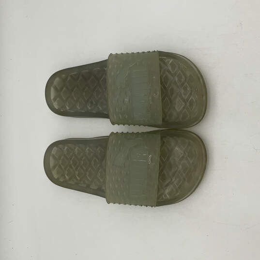 NIB Womens Jelly 36577301 Green Open Toe Slip-On Slide Sandals Size 6.5 image number 4