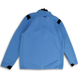 NWT Mens Blue 1/4 Zip Mock Neck Cold Gear Golf Athletic Jacket Size XXL alternative image