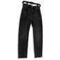 Womens Gray Denim Medium Wash Pockets Straight Leg Jeans Size 28 R image number 1