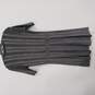 Banana Republic Women's Gray Striped SS Fit & Flare Dress Size S image number 4