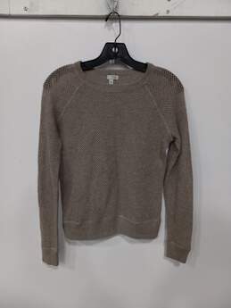 HALOGEN 100% CASHMERE BROWN SWEATER WOMENS SIZE S