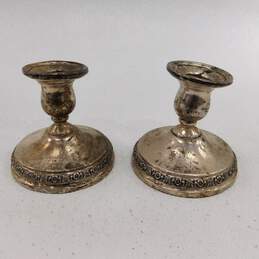 International Sterling Prelude Weighted Silver N212 Candlesticks