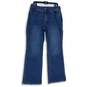 Lane Bryant Womens Blue Denim 5-Pocket Design Two Button Straight Jeans Size 14 image number 1