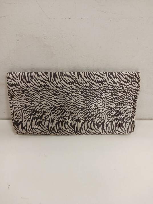 Guess Zebra Print Jeweled Clutch Fold Over Purse Bag image number 2