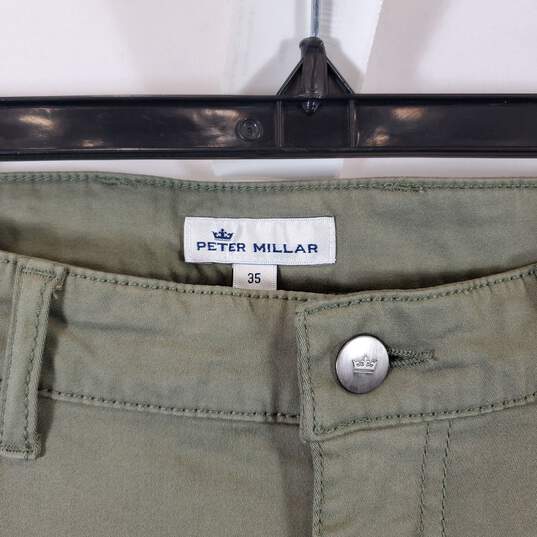 Peter Millar Men's Green Pants SZ 35 image number 2