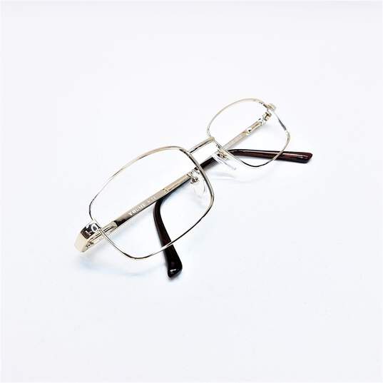 Youme Gold Slim Rectangle Eyeglasses image number 1