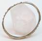 Vintage Kalo 925 Hand Wrought Tiered Accents Oval Bangle Bracelet 28.2g image number 3
