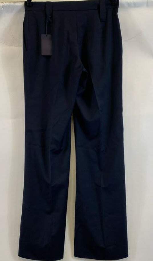 Prada Women Navy Flared Pants- Sz 42 NWT image number 2