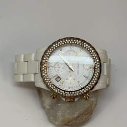 Designer Michael Kors MK-5379 Rhinestone Chronograph Dial Analog Wristwatch