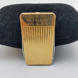 Vintage Richard Kable Gold filled Engraved Money Clip 34.1g
