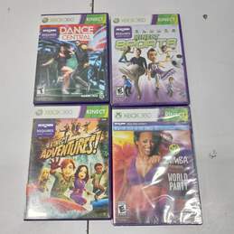 Bundle of 4 Assorted Xbox 360 Kinect Video Games