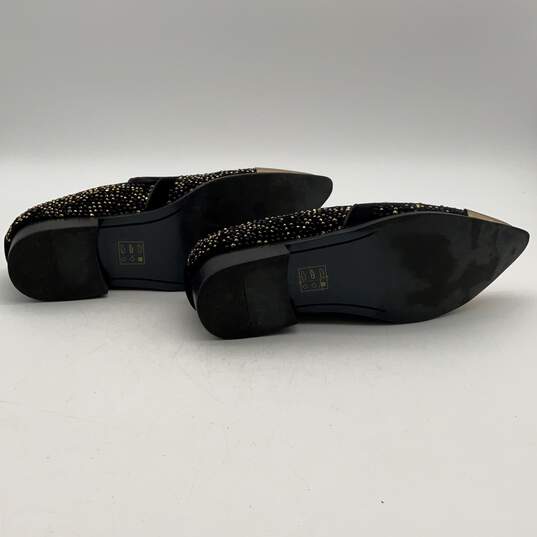 NIB Bolano Mens DESTA-428 Black Gold Metal Tip Slip On Loafer Shoes Size 9 image number 2