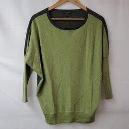 Eileen Fisher Pullover Green & Gray Sweater Women's XS