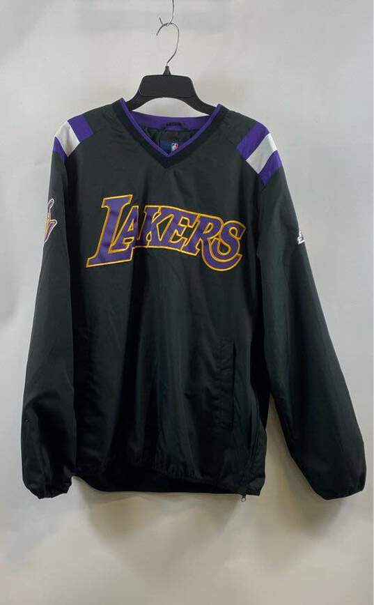 G-III Apparel Group Womens Black Los Angeles Lakers Athleticwear Jersey Size L16 image number 1