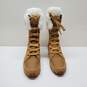 Timberland Grammercy Size 7M Leather Tall Lace Up Fur Lined Winter Snow Boots image number 5