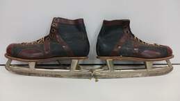 Vintage Men's Leather Invictus Hyde Athletic Shoe Silver Arrow Skate alternative image
