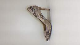 Sam Edelman Heels Rose Gold Snake Print Leather Womens Size 7 alternative image