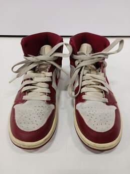 Nike Red And White Air Jordan Shoes Size 8