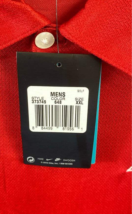 Nike Men Red Budweiser Polo Shirt XXL image number 5