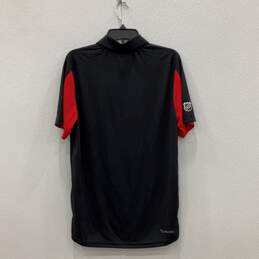 Adidas Mens Black Red Chicago Blackhawks Short Sleeve NHL Polo Shirt Size S alternative image