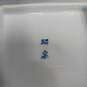 6PC Porcelain White & Blue Square Shaped Small Plate Bundle image number 4