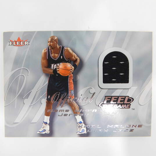 2000-01 Karl Malone Fleer Feel The Game Jersey Utah Jazz image number 1