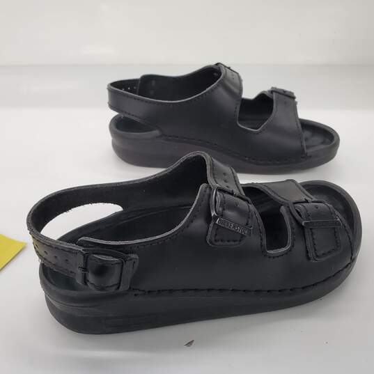Birkenstock Black Leather Double Buckle Ankle Strap Sandals Unisex Size M6 | W8 image number 2