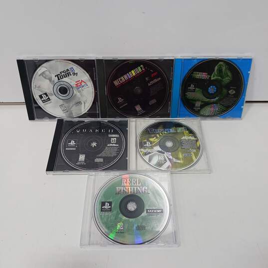 6pc Set of Assorted PlayStation Video Games image number 1