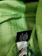 DKNY Long Sleeve Button Down Green Knit Trench Coat Jacket Size 12 image number 5