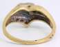 14K Yellow Gold 0.37 CTTW Diamond Abstract Ring 5.5g image number 7