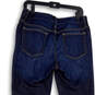 Womens Blue Denim Medium Wash Stretch Pockets Straight Leg Jeans Size 8 image number 4