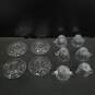 Bundle of 4 Clear Glass Plates w/6 Matching Clear Glass Cups image number 2