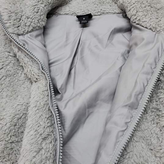 Patagonia Worn Wear Gray Fleece Full Zip Vest Women's M image number 3