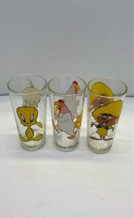 3 Vintage Pepsi Looney Tunes Collectors Series 1970's Beverage Glassware image number 2