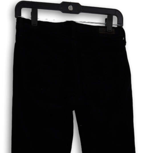 Womens Black Denim The Prima Mid-Rise Cigarette Straight Leg Jeans Sz 25R image number 4